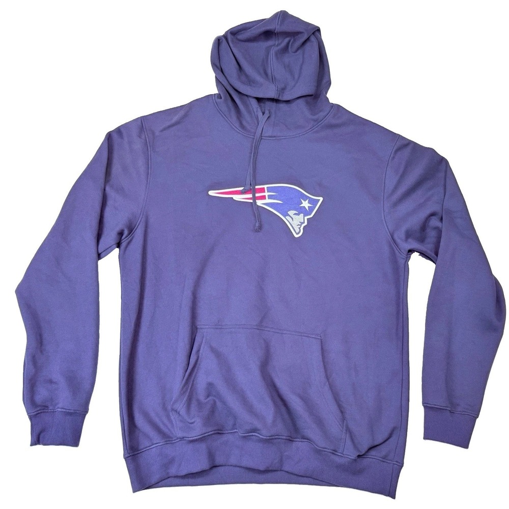 GNG New England Patriots NFL Blue Sweatshirt Hoodie Blue Cotton Poly Blend 2XL